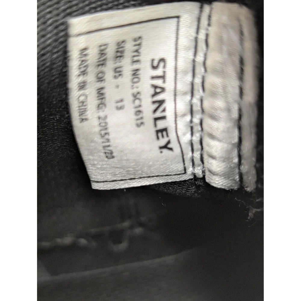 Stanley Chelsea Boots Mens Size 13 Black Leather Slip On Workwear SC1615